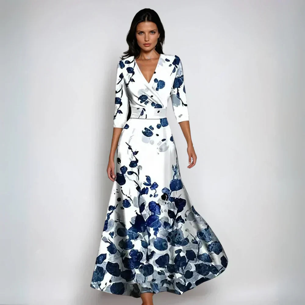 Eliana™ | Elegante Vestito A-Line Floreale