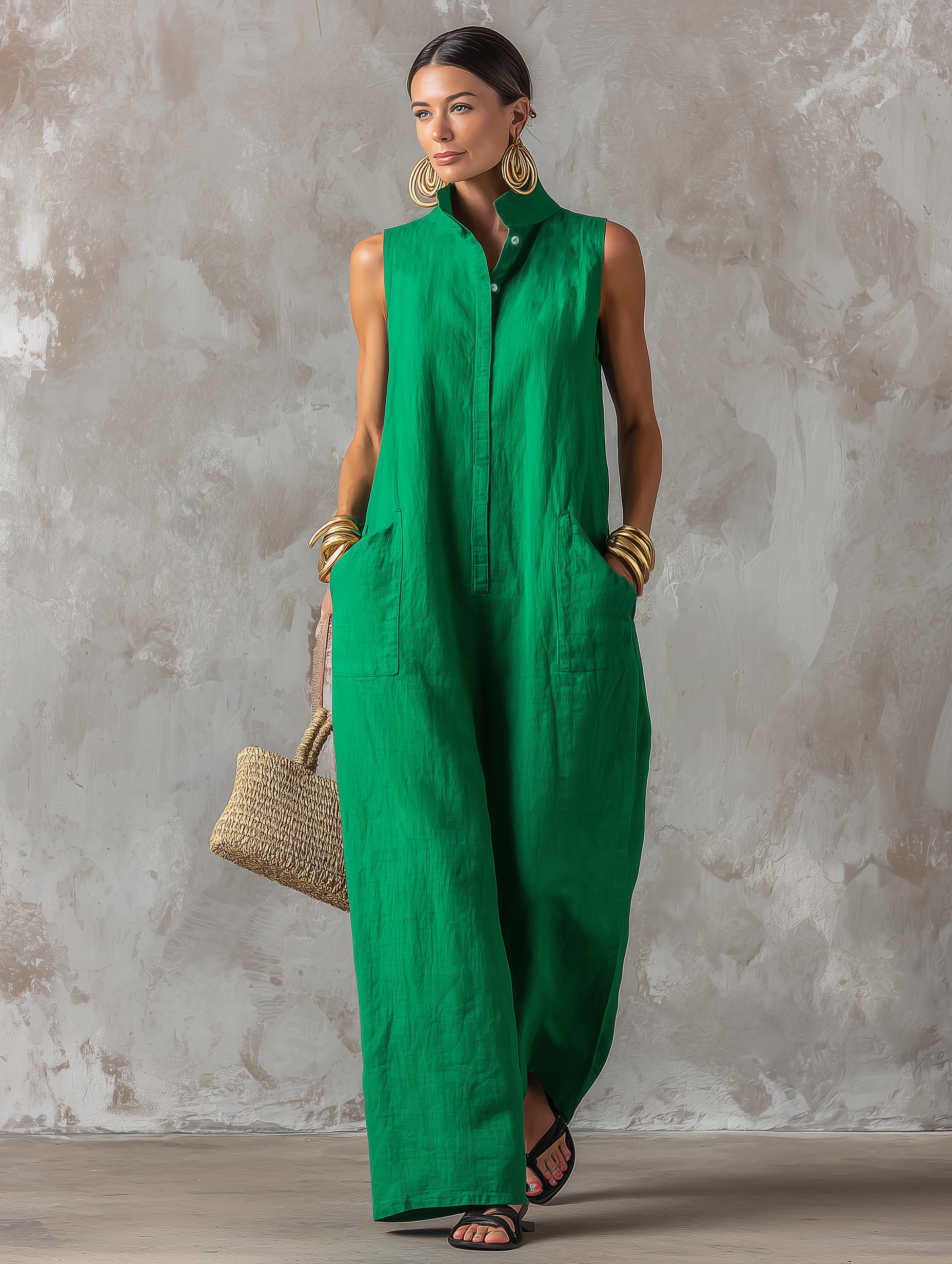 Claire - Elegante Tuta Donna dal Taglio Ampio