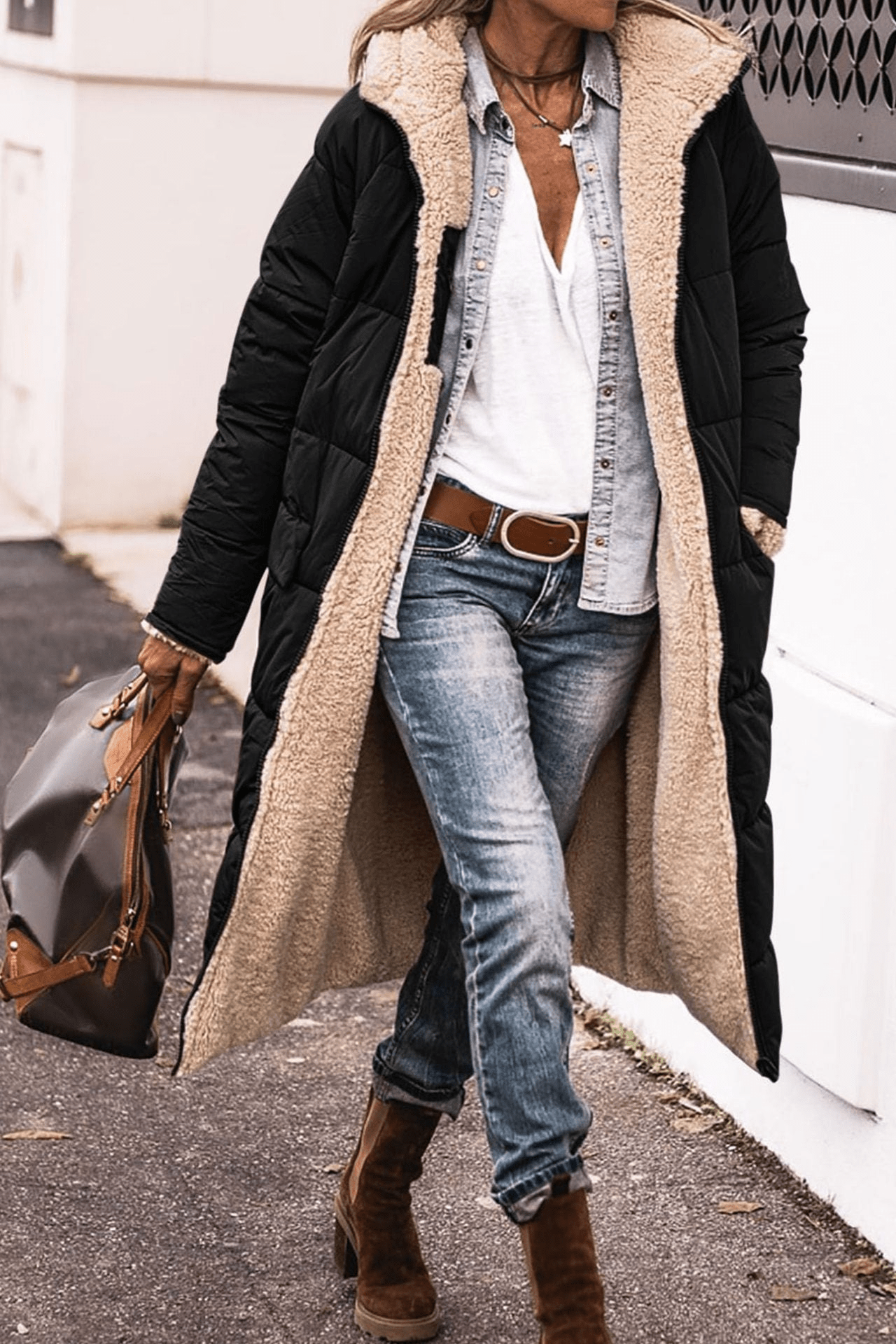 Anny | Mantello reversibile elegante