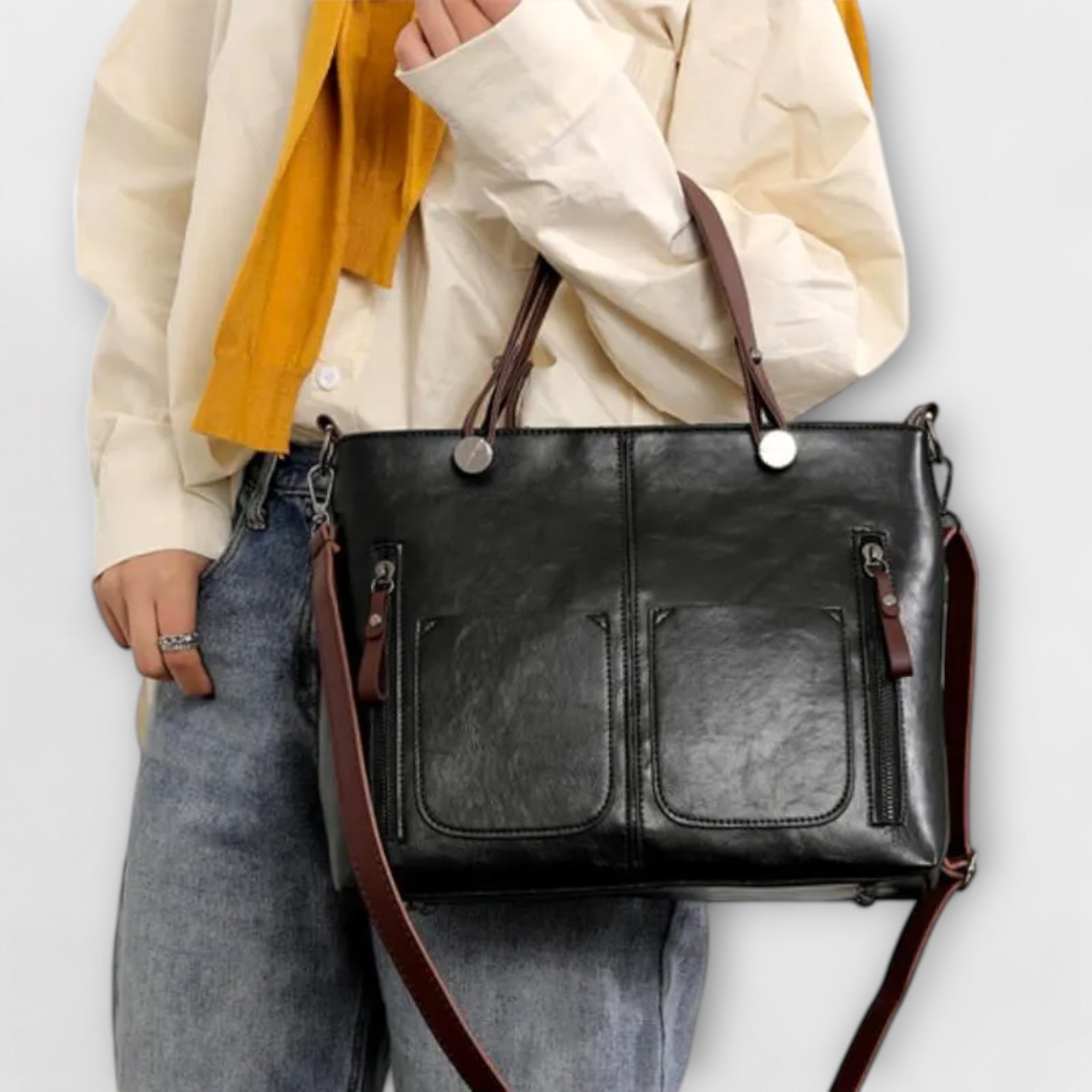 Serenya | borsa in pelle elegante e spaziosa