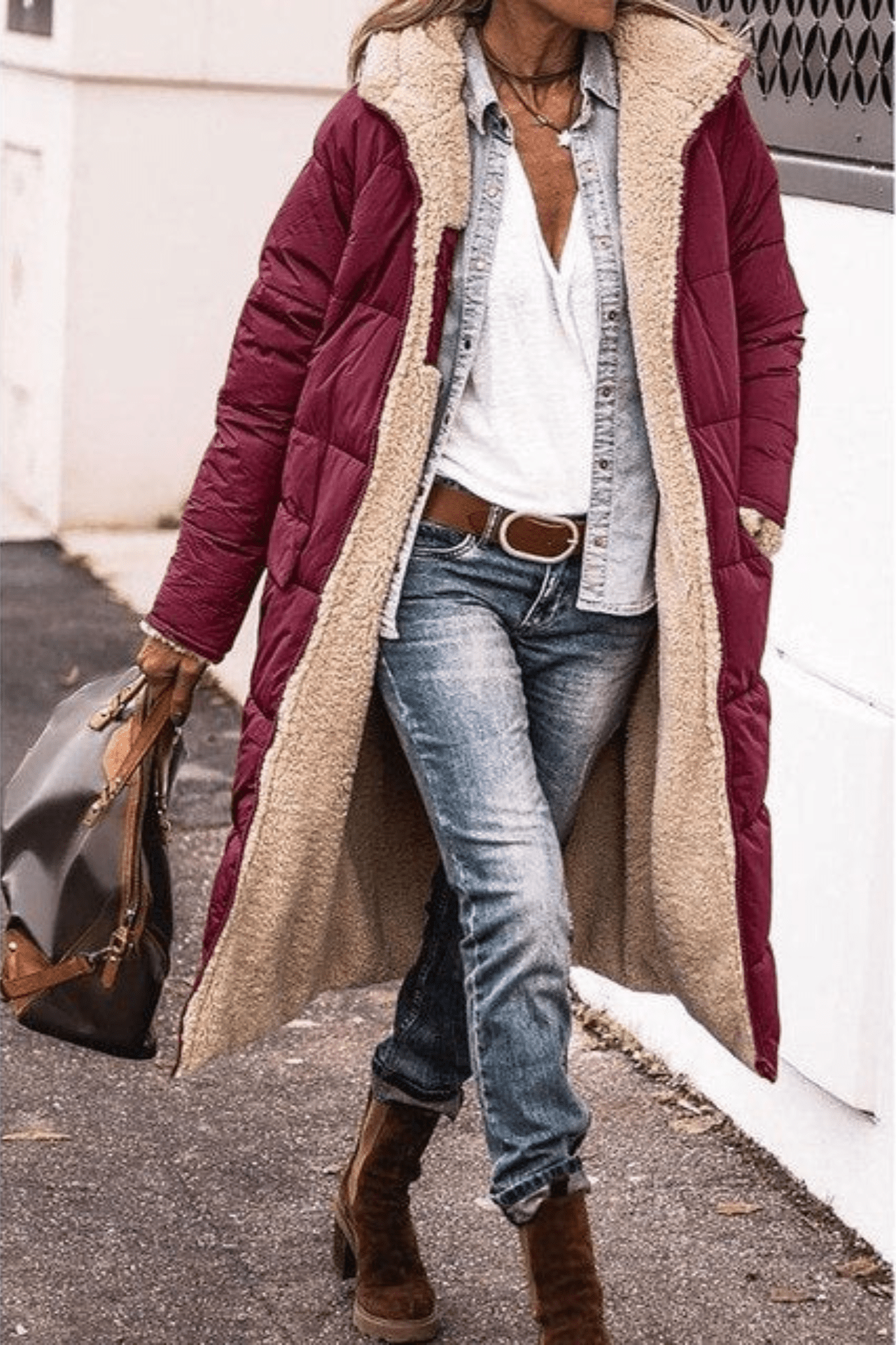 Anny | Mantello reversibile elegante