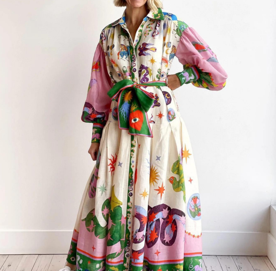 Olamit™ | Abito Maxi Italiano
