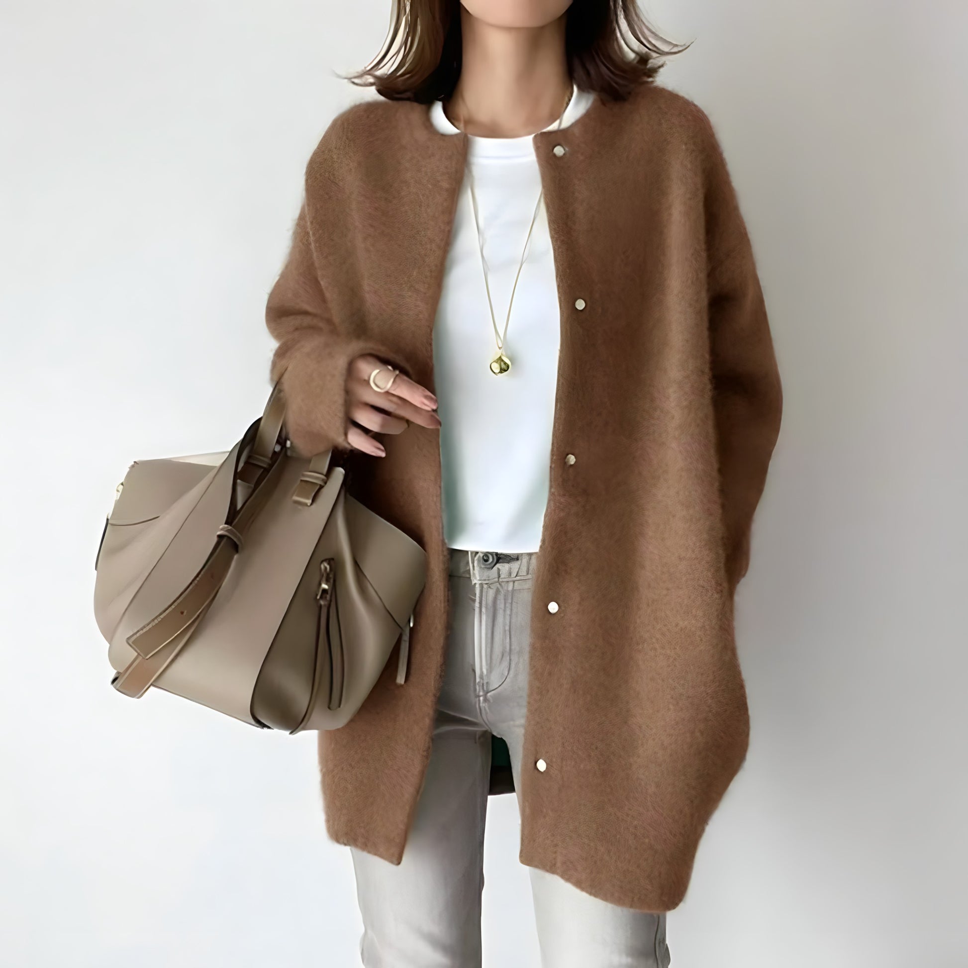 Whitney | cardigan elegante con bottoni