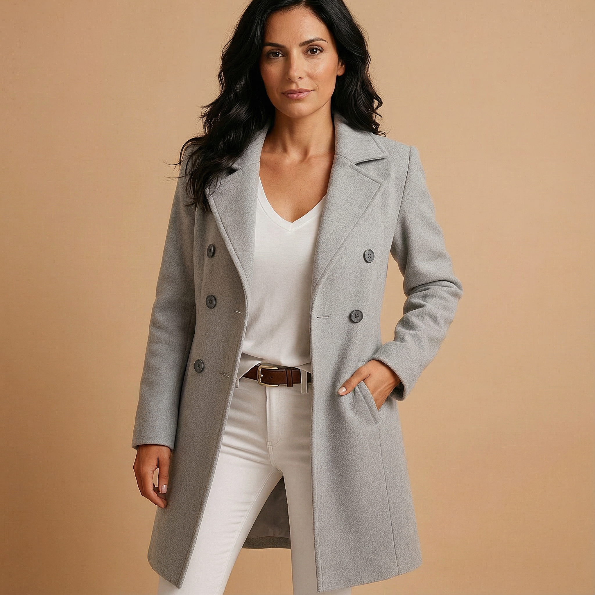 Lara™ | Cappotto classico in lana