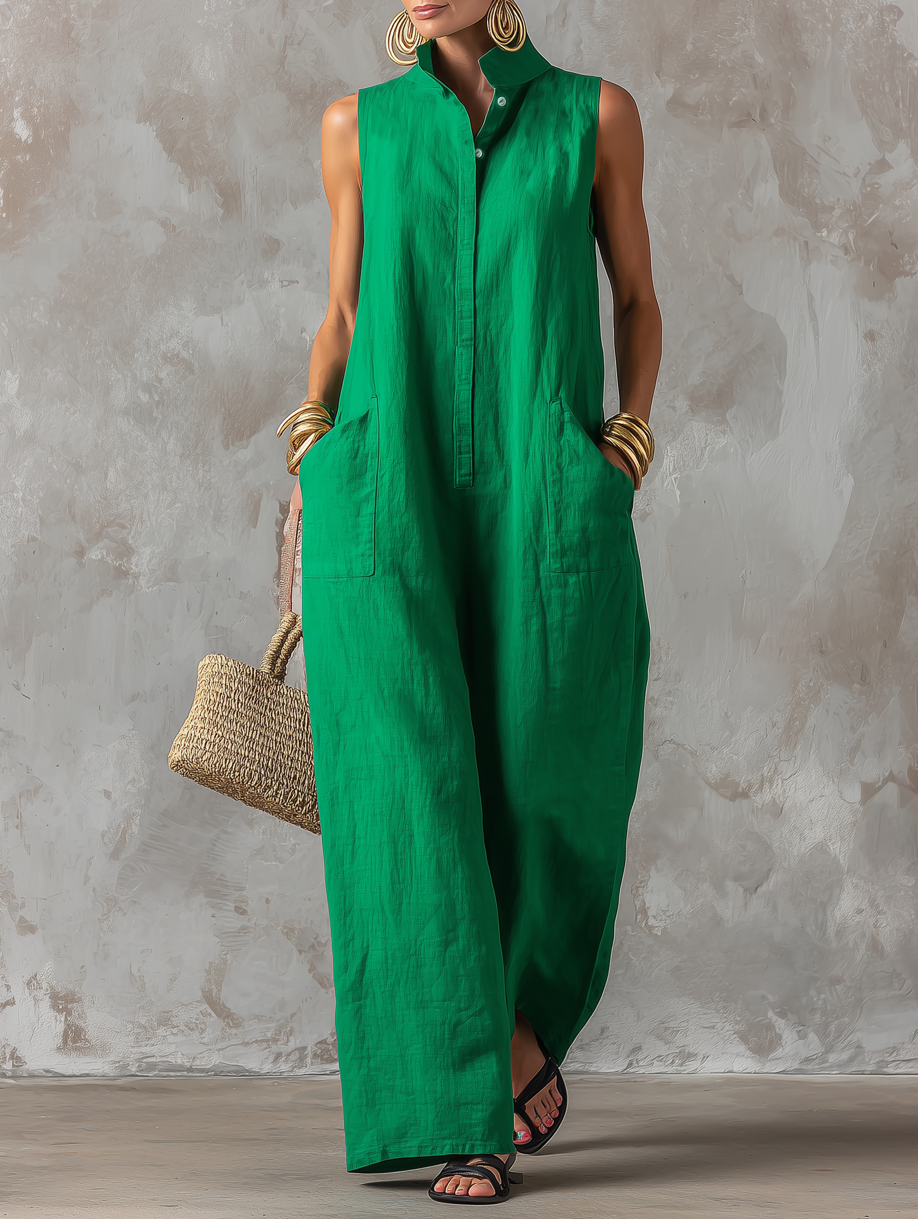 Claire - Elegante Tuta Donna dal Taglio Ampio