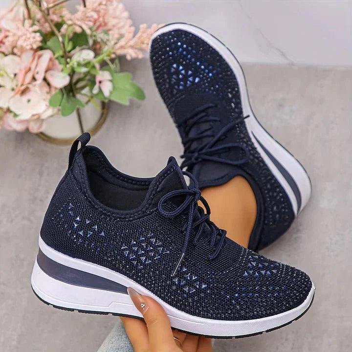 Isabelle | Scarpe ortopediche decorate con strass