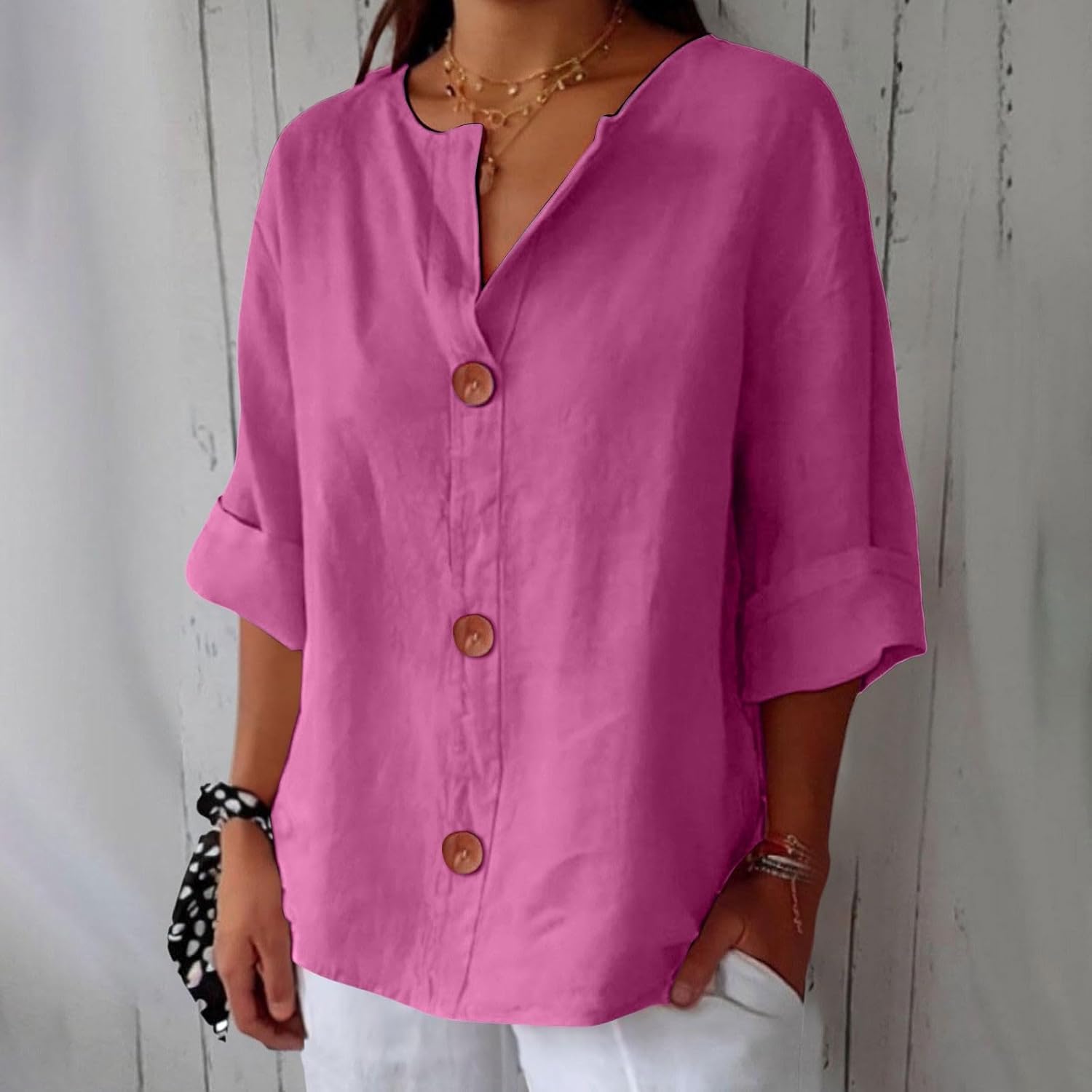 Clara | Blusa in lino casual