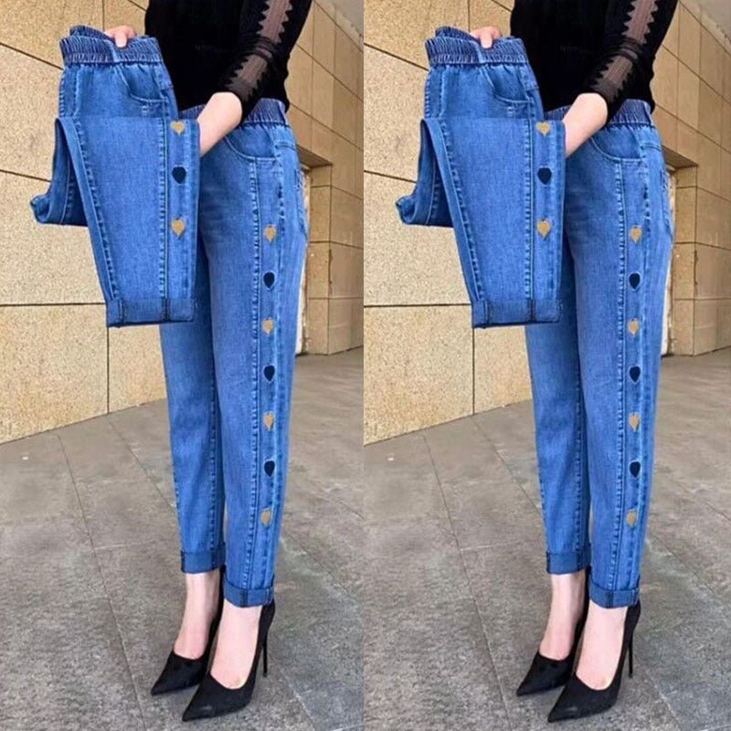 Soraya | Jeans elasticizzati con ricamo